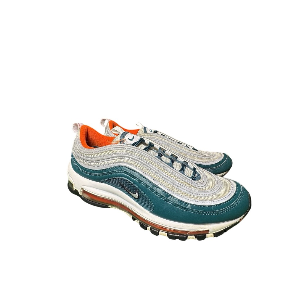 Nike Air Max 97 Miami Dolphins Green Orange Silver 921826-300 Mens Size 8